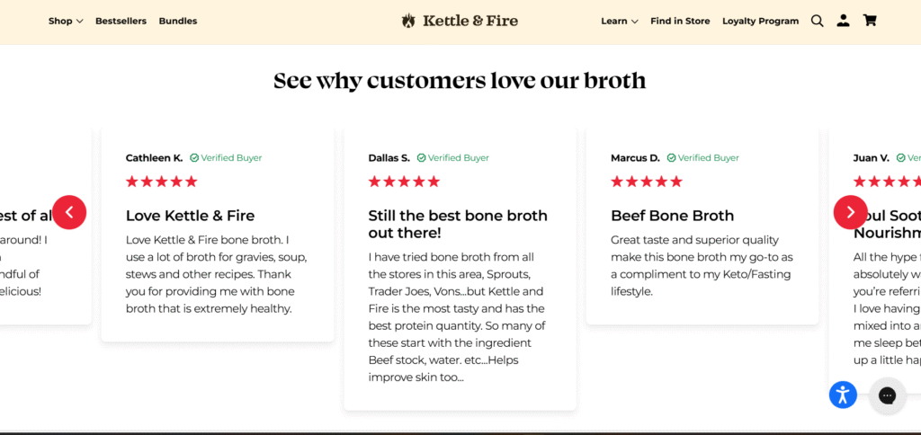 Real Customer Reviews and Social Proof